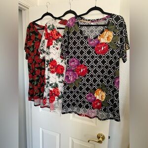 3-2XL slighty worn LuLaRoe Christy T